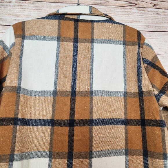 Cavalini Los Angeles OUTERWEAR One Button Jacket Pockets Brown Women's Size M - Picture 15 of 16